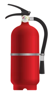 灭火器红色卡通