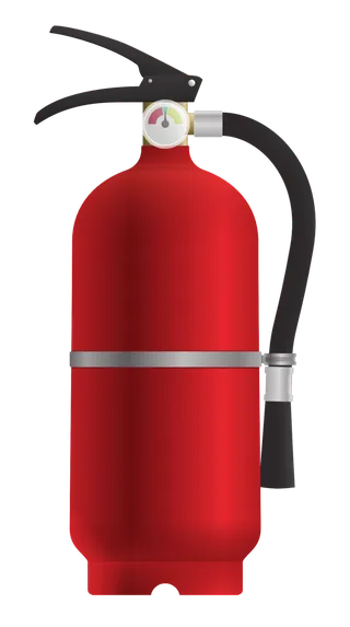 灭火器红色卡通