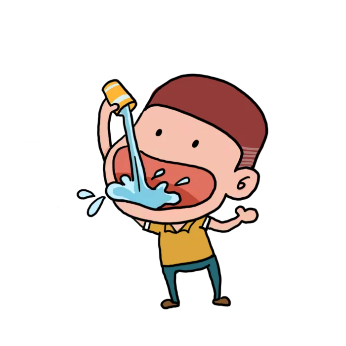 多运动多喝水健康饮水补水卡通psd模版下载
