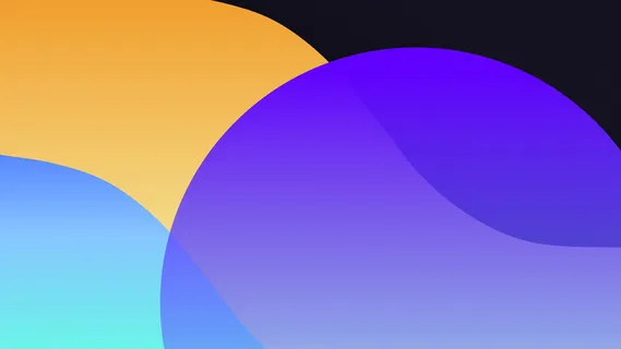 极简剪纸波浪弥散光渐变背景图