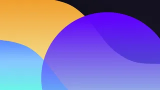 极简剪纸波浪弥散光渐变背景图