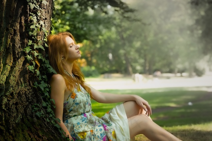 清新唯美可爱的女孩摄影图片