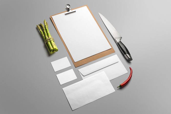 创造饭馆菜单样机