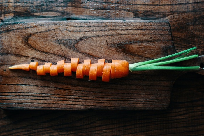 切好的胡萝卜图片