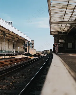 列车小站高清图片
