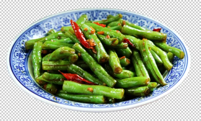 炒豆角免扣素材psd模版下载