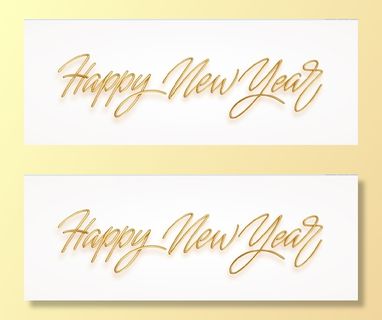 设计创造新年金色素材