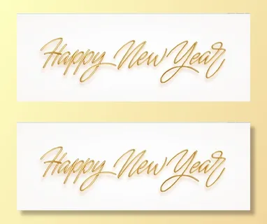 设计创造新年金色素材