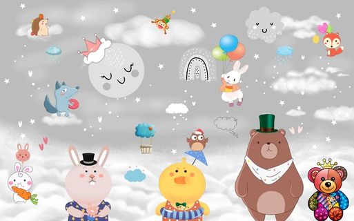 儿童房背景墙  儿童房背景墙