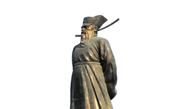 古代铜像雕塑文人免扣人物透明素材