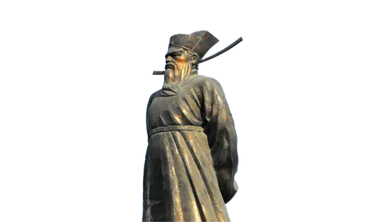 古代铜像雕塑文人免扣人物透明素材