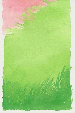 清新绿色纸张泼墨水墨纹理