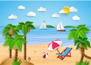 C4d插画 浮雕插画 卡通插画 背景插画