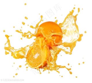 夏日冷饮橙汁高清图