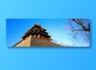 故宫角楼中国古典建筑图片素材