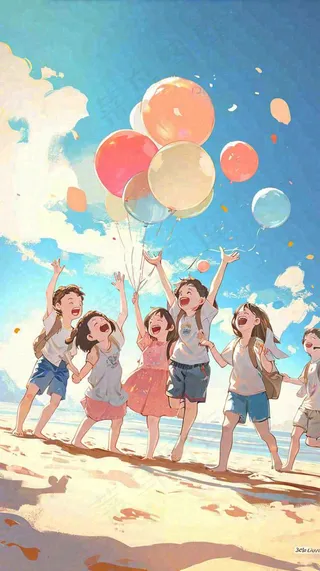 夏日避暑沙滩激情狂欢派对，清爽海浪音乐，夏至大暑小暑度假