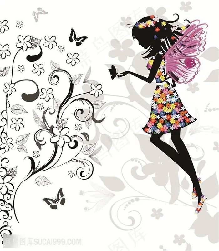 花仙子唯美艺术挂画