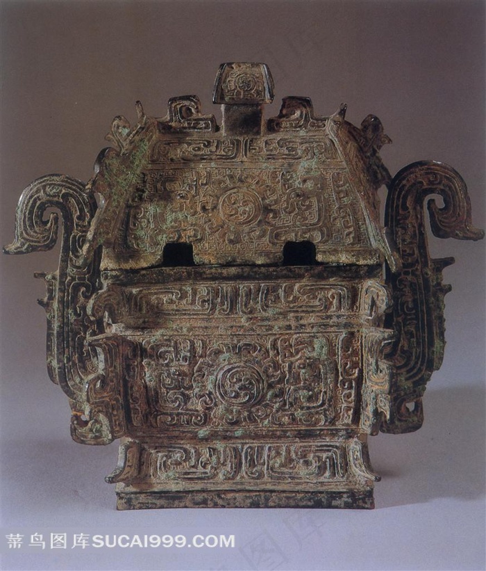 古代酒器青铜爵高清素材