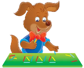 小狗卡通简笔人物少儿兴趣班