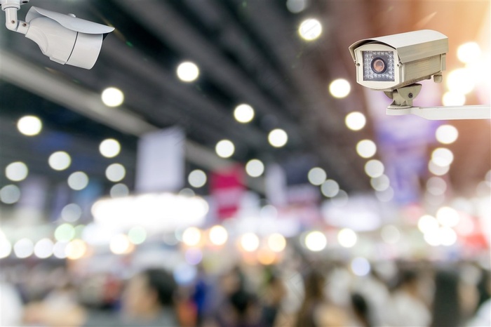 公共场所的监控设备高清图片