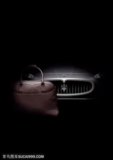 超级跑车-玛莎拉蒂车头特写