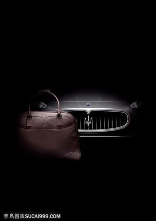 超级跑车-玛莎拉蒂车头特写