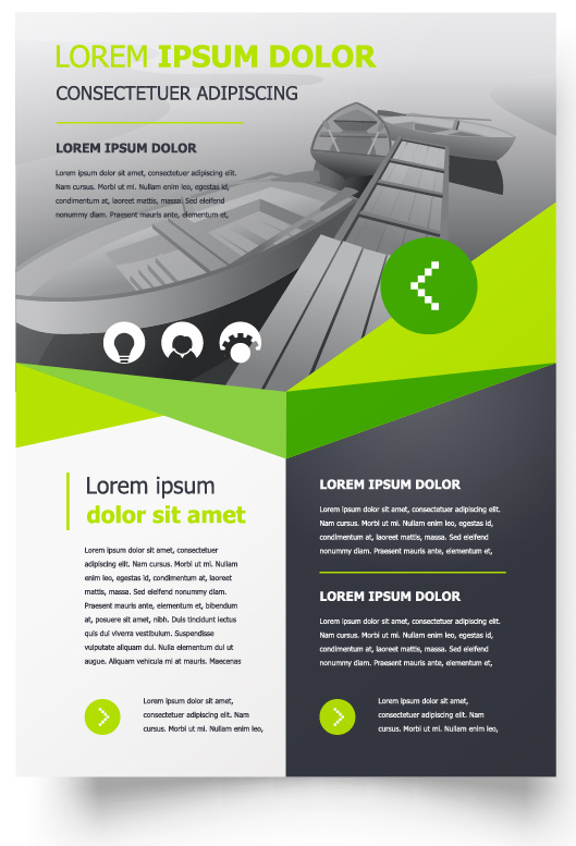 包装宣传册设计模板传单页抽象商务宣传册A4模板创意封面趋势宣传