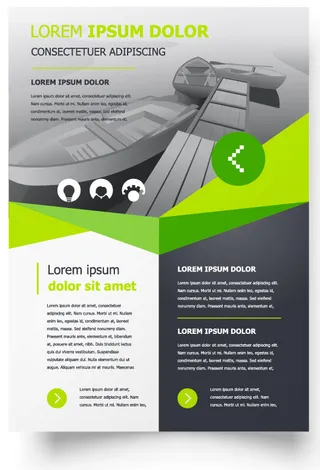 包装宣传册设计模板传单页抽象商务宣传册A4模板创意封面趋势宣传