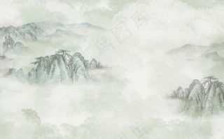 水墨山水素材