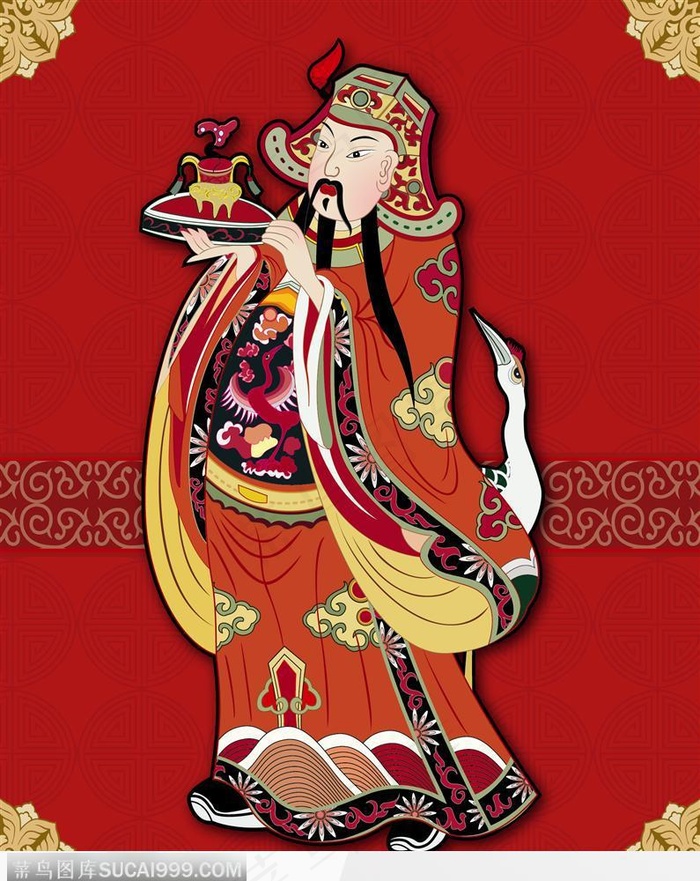 传统门神-天官赐福