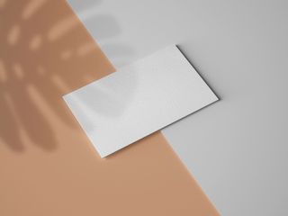 光影一张高级感名片样机