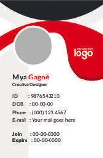 简洁工作证名片