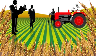 收割机现代农业田地