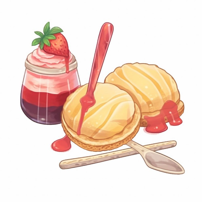 冰冻雪糕美食水彩插画(1024x1024)