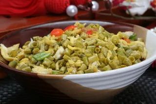 酸豆角炒鸡蛋 (2)