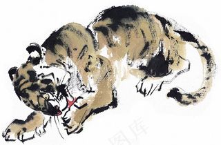 家畜国画图片素材