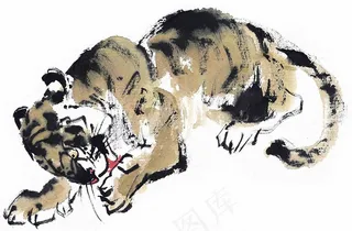 家畜国画图片素材