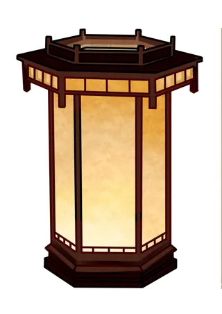 卡通手绘灯笼中秋节元宵节花灯新年海报元素PNG免扣PS素材