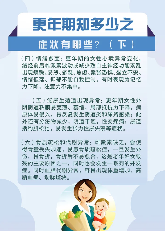 更年期知多少健康养身海报psd模版下载
