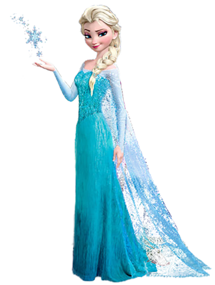 冰雪女王卡通人物简笔素材