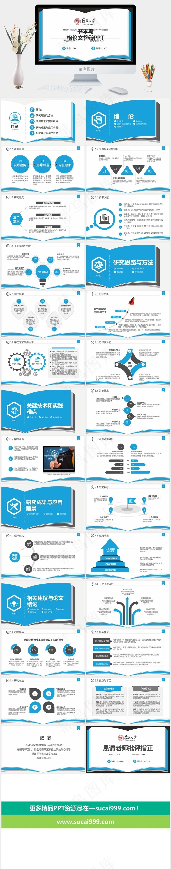 白色营销PPT模板