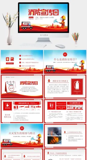 119消防日PPT预览图