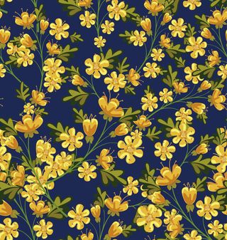 花卉唯美手绘花朵面料纹理手机壳布料面料印花服装矢量图案素材