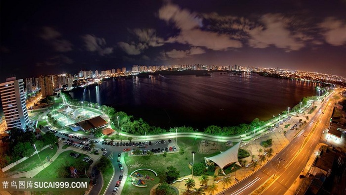 唯美建筑海景房风景画壁纸