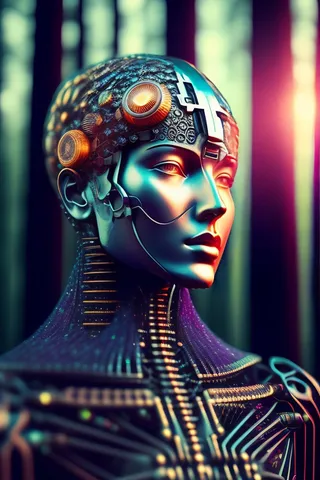 人脑机器人外星人概念图