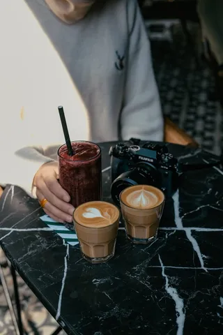 黑色美味咖啡摄影素材