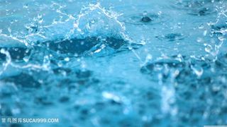 水花 下雨 水面 清新