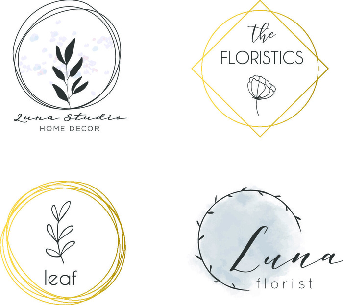 手绘Logo标志素材