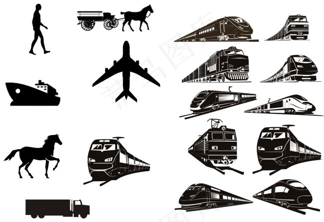 交通工具矢量图