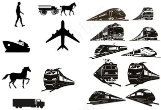 交通工具矢量图